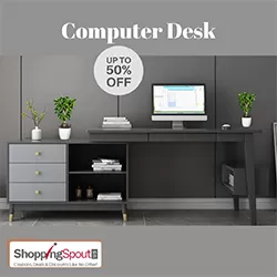 Up to 50% Off Computer Desks with Drawers & Shelf